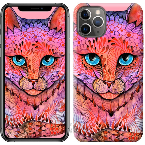 

Чехол на iPhone 11 Pro Узорчатая кошка (04798)