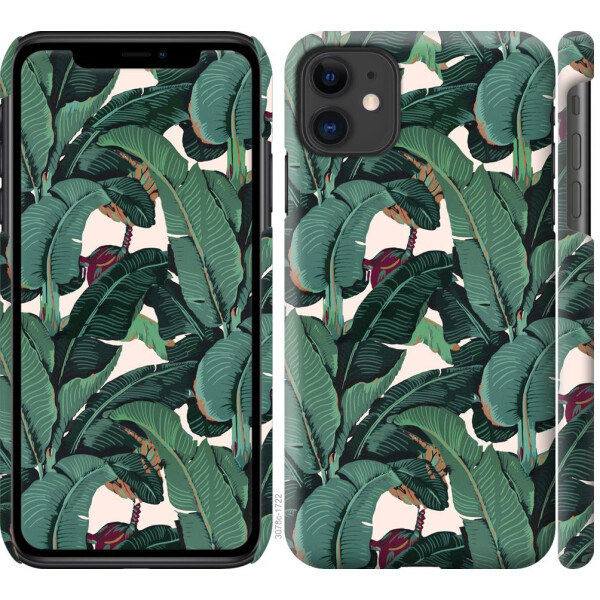 

Чехол на iPhone 11 Банановые листья (04798)