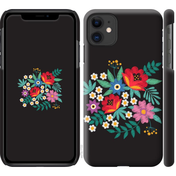 

Чехол на iPhone 11 Вышитые цветы (04798)