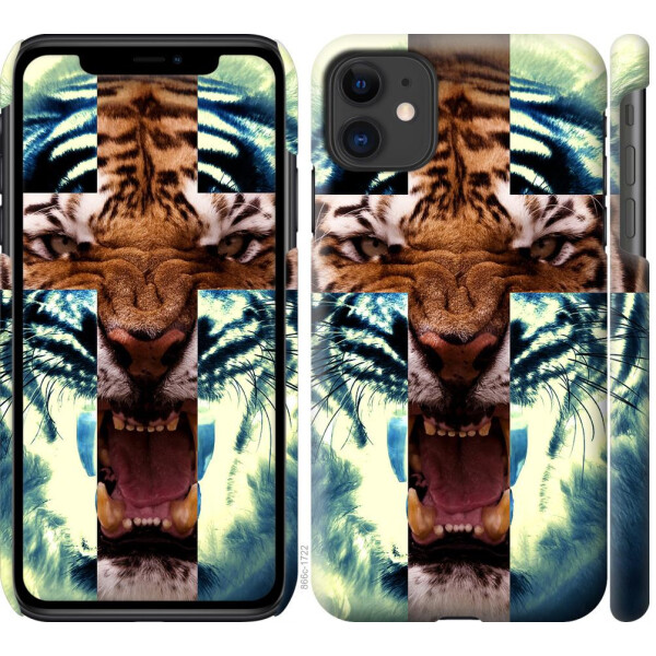 

Чехол на iPhone 11 Злой тигр (04798)