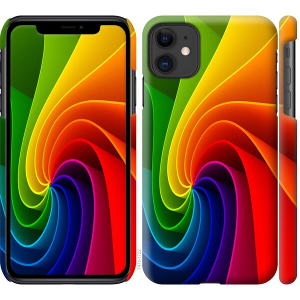 

Чехол на iPhone 11 Радужный вихрь (04798)