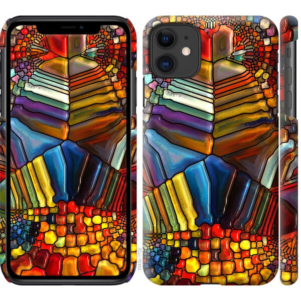 

Чехол на iPhone 11 Разноцветный витраж (04798)