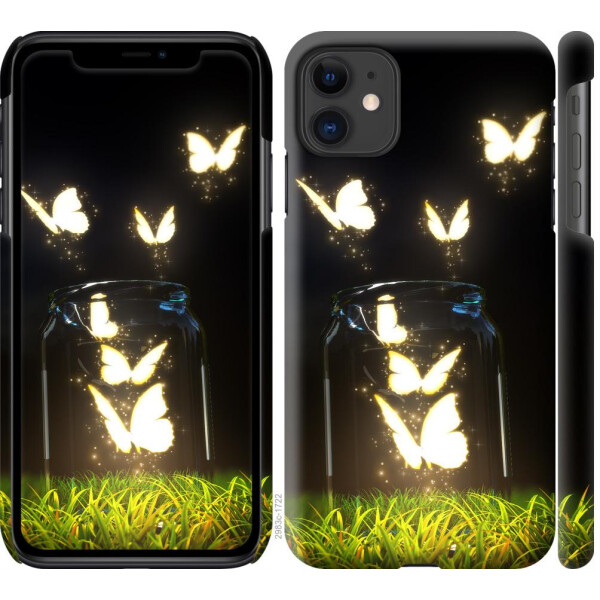 

Чехол на iPhone 11 Светящиеся бабочки (04798)