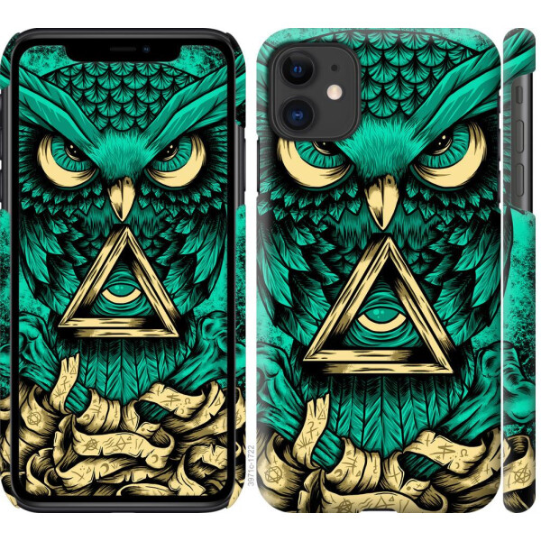 

Чехол на iPhone 11 Сова Арт-тату (04798)