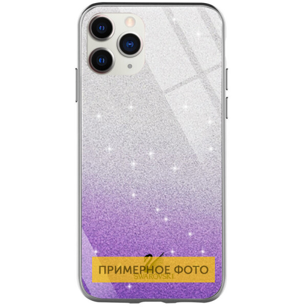 

TPU+Glass чехол Swarovski для Apple iPhone 12/12 Pro (6.1") Фиолетовый (is_00000040198_7)