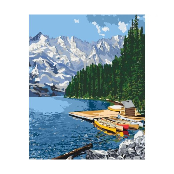 

Картина по номера Идейка Горное озеро 50x40