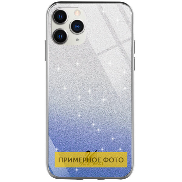 

TPU+Glass чехол Swarovski для Apple iPhone 12 mini (5.4") Синий (is_00000040197_6)