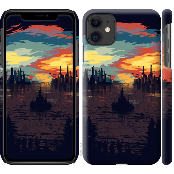 

Чехол на iPhone 11 Череп-абстракция (04798)