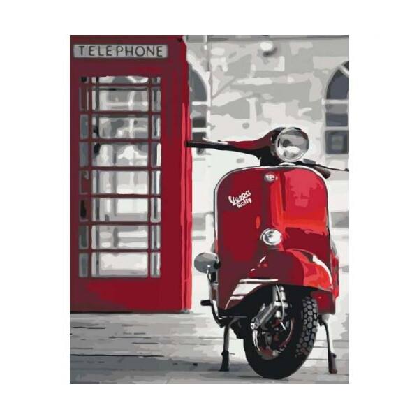 

Картина по номера Идейка Легендарная Vespa 50x40