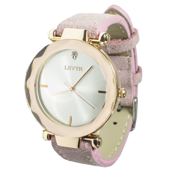 

✸Часы наручные LSVTR 2018 Light Pink женские кварцевые с закаленным стеклом и мягким браслетом