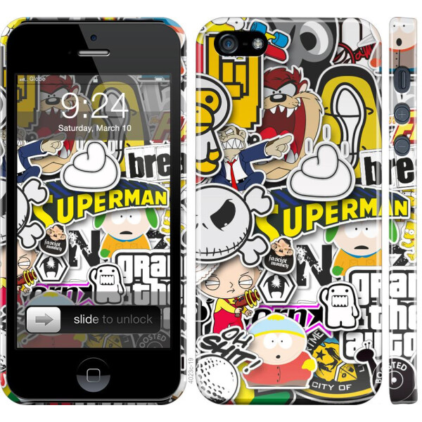 

Чехол на iPhone 5s Popular logos (04798)