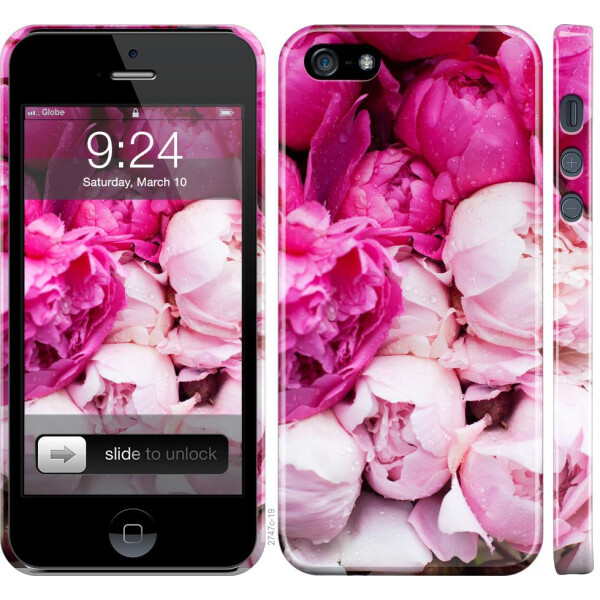 

Чехол на iPhone 5s Розовые пионы (04798)
