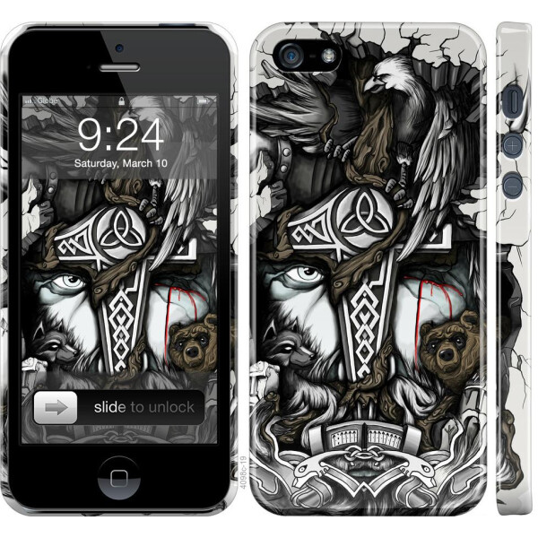 

Чехол на iPhone 5s Тату Викинг (04798)