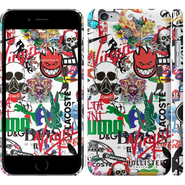 

Чехол на iPhone 6 Plus Many different logos (04798)