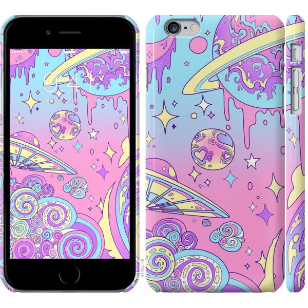 

Чехол на iPhone 6 Plus Розовая галактика (04798)
