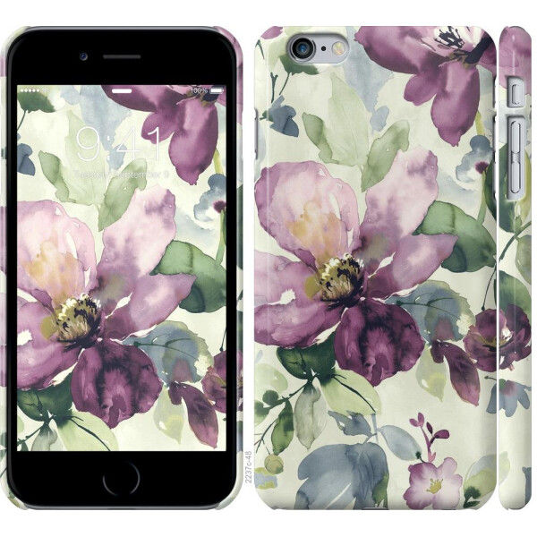 

Чехол на iPhone 6s Plus Цветы акварелью (04798)