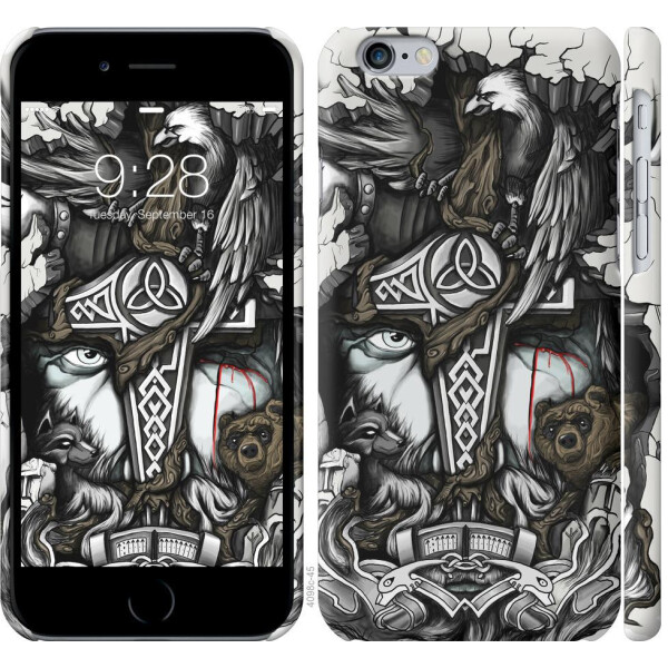 

Чехол на iPhone 6s Тату Викинг (04798)