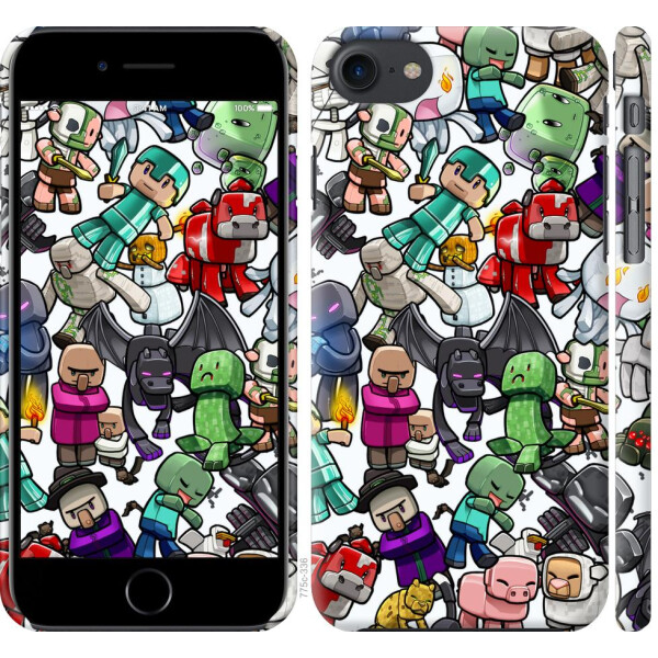 

Чехол на iPhone 7 Minecraft 3 (04798)