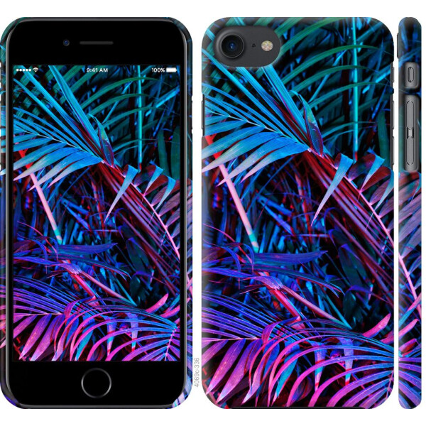 

Чехол на iPhone 7 Папоротник под ультрафиолетом (04798)