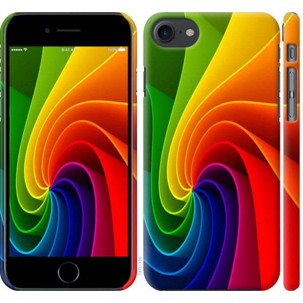 

Чехол на iPhone 7 Радужный вихрь (04798)