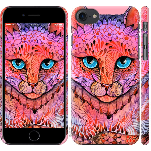 

Чехол на iPhone 7 Узорчатая кошка (04798)