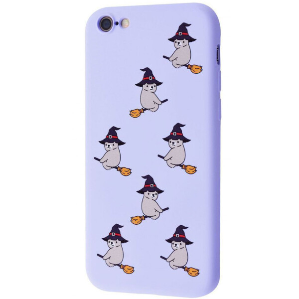 

TPU чехол WAVE Fancy для Apple iPhone 7 / iPhone 8 / SE (2020) Bear on broom / Light purple (is_00000039300_1)
