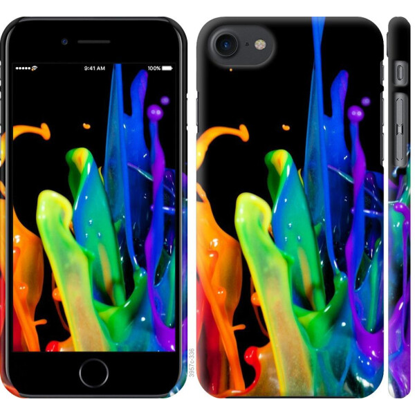 

Чехол на iPhone 8 брызги краски (04798)
