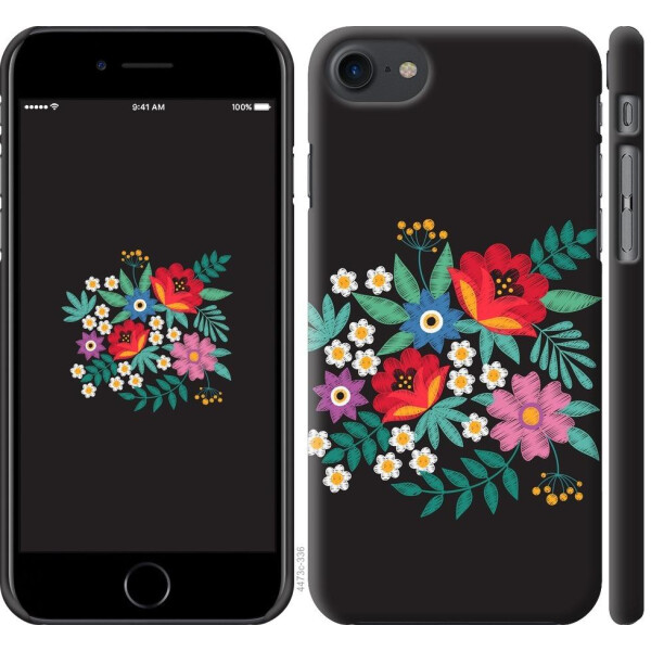 

Чехол на iPhone 8 Вышитые цветы (04798)