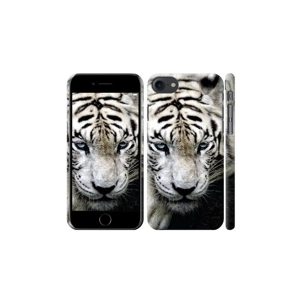 

Чехол на iPhone 8 Грустный белый тигр (04798)