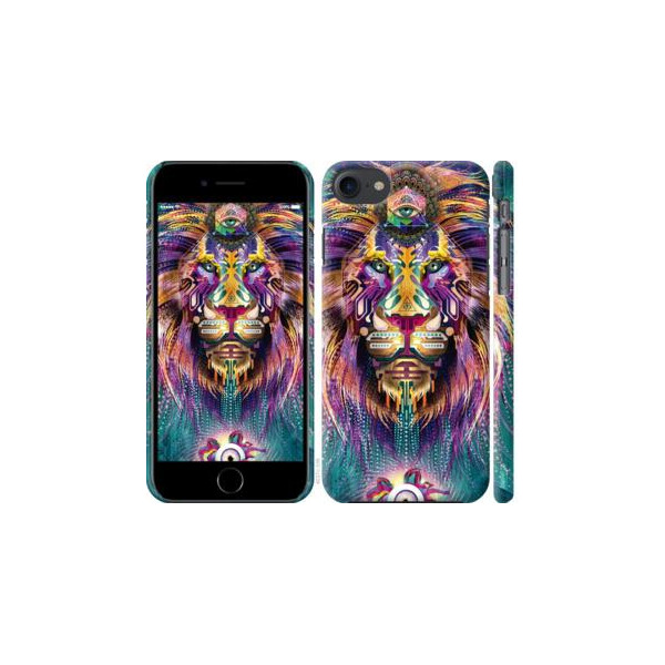 

Чехол на iPhone 8 Люминесцентный лев (04798)