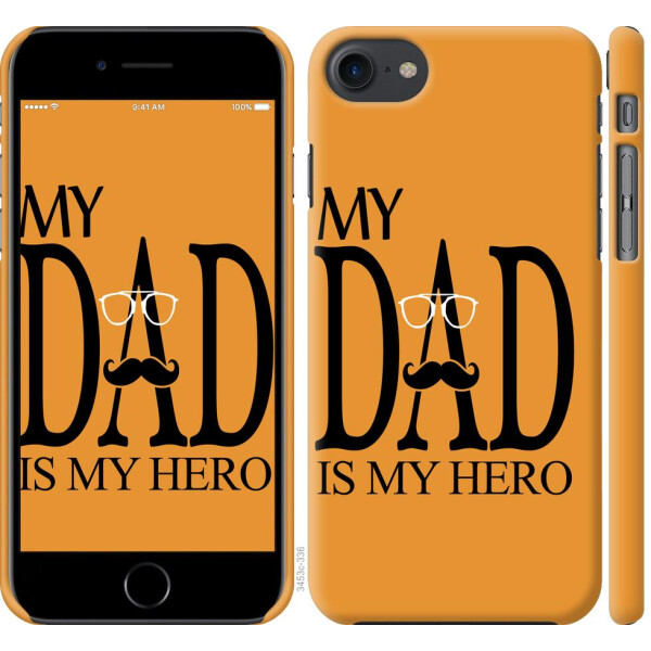 

Чехол на iPhone 8 Мой папа Герой (04798)