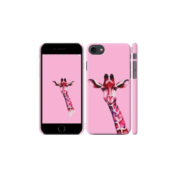 

Чехол на iPhone 8 Розовая жирафа (04798)