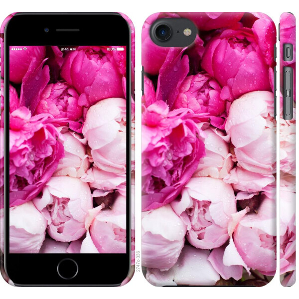 

Чехол на iPhone 8 Розовые пионы (04798)