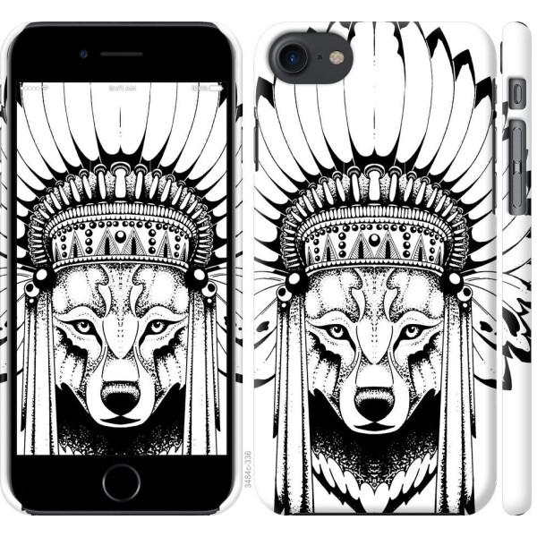 

Чехол на iPhone 8 Тотем волка (04798)