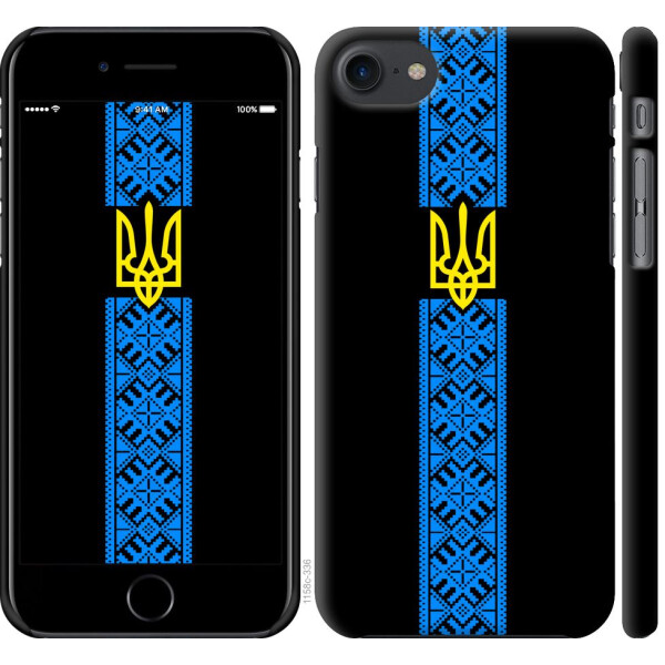 

Чехол на iPhone 8 Тризуб в вышиванке (04798)
