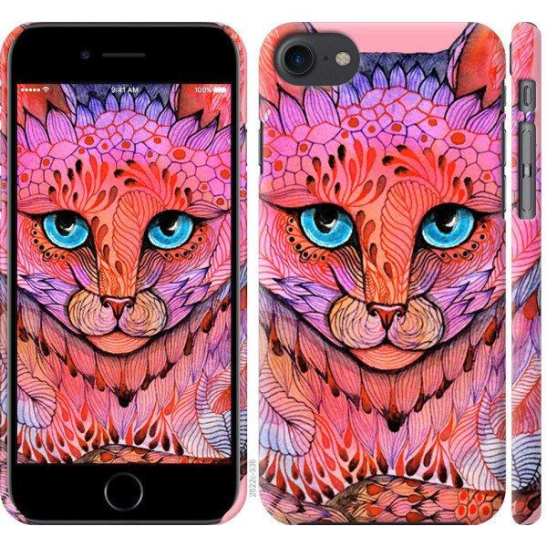 

Чехол на iPhone 8 Узорчатая кошка (04798)