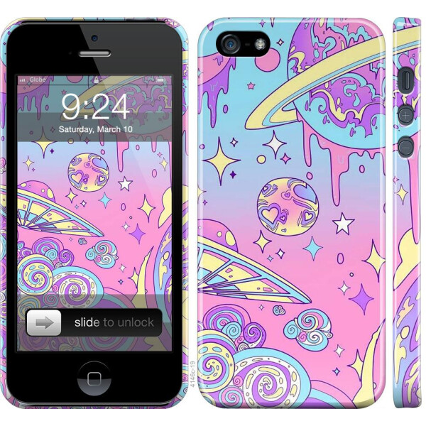 

Чехол на iPhone SE Розовая галактика (04798)