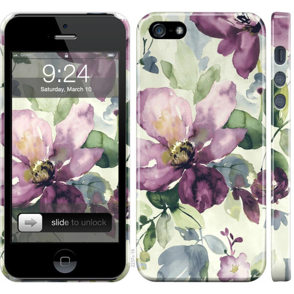 

Чехол на iPhone SE Цветы акварелью (04798)