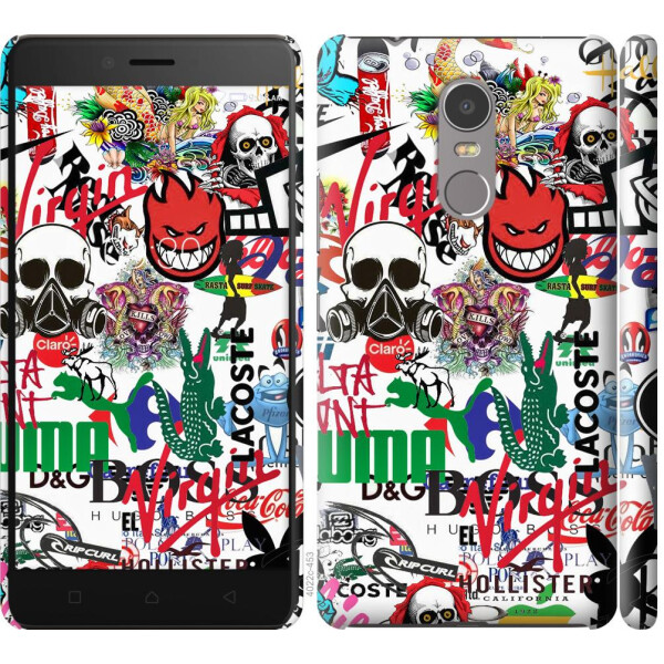 

Чехол на Lenovo K6 Note Many different logos (04798)