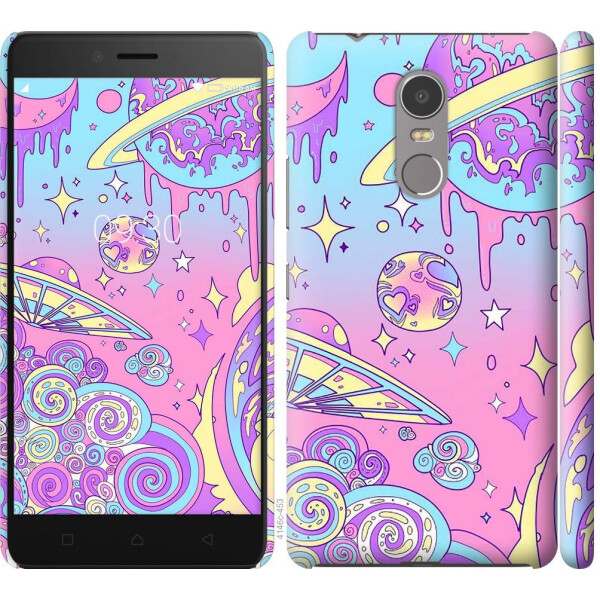 

Чехол на Lenovo K6 Note Розовая галактика (04798)