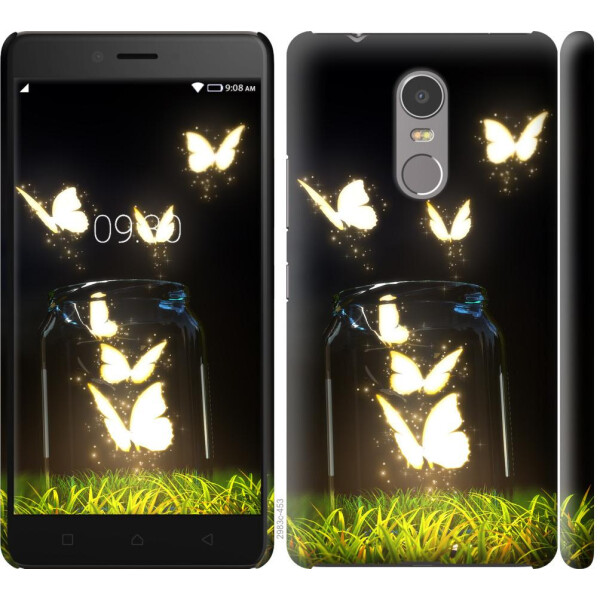 

Чехол на Lenovo K6 Note Светящиеся бабочки (04798)
