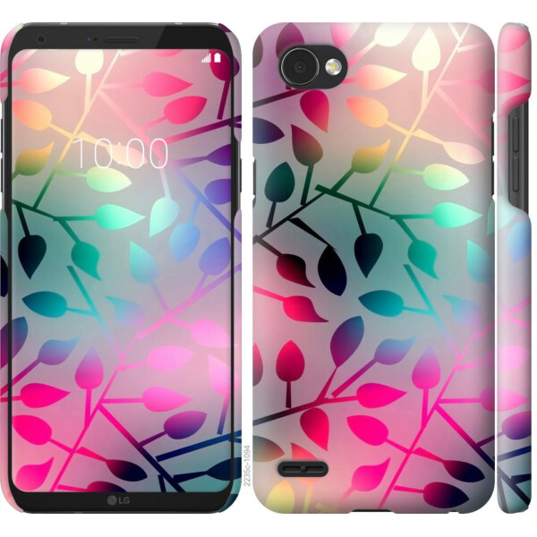 

Чехол на LG Q6 Листья (04798)