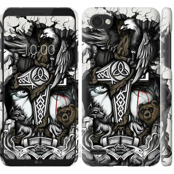 

Чехол на LG Q6 Тату Викинг (04798)