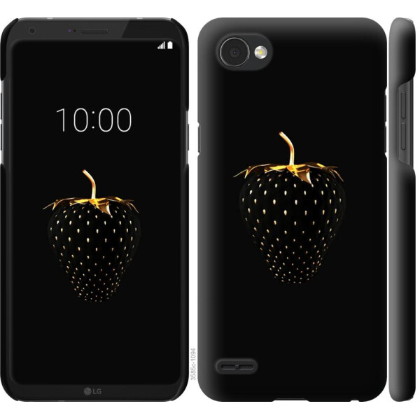 

Чехол на LG Q6 Черная клубника (04798)