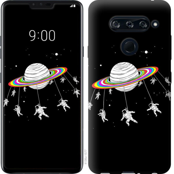 

Чехол на LG V40 ThinQ Лунная карусель (04798)