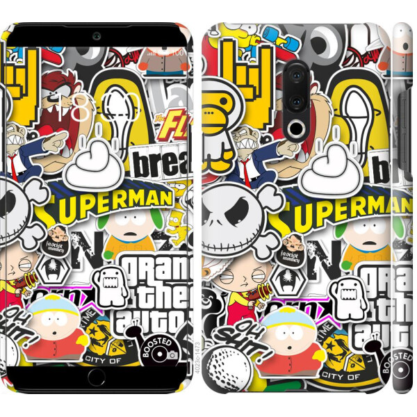 

Чехол на Meizu 15 Plus Popular logos (04798)