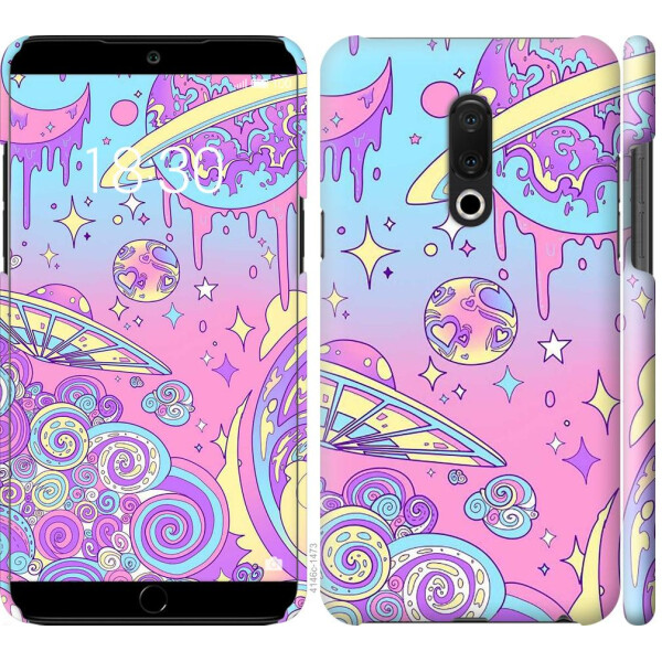 

Чехол на Meizu 15 Plus Розовая галактика (04798)