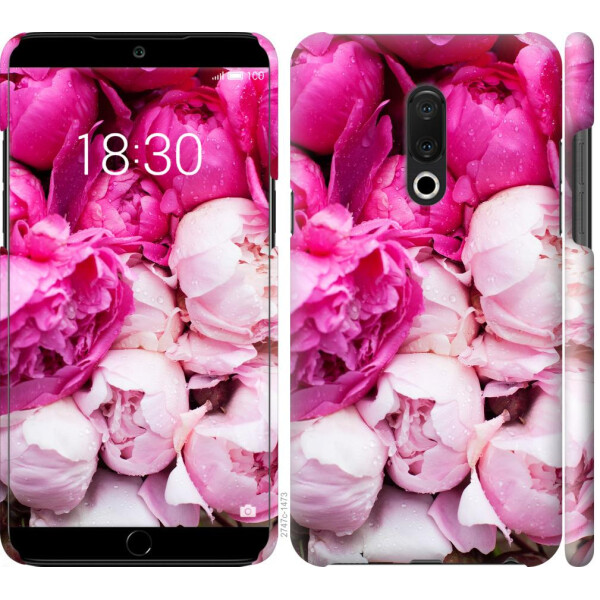

Чехол на Meizu 15 Plus Розовые пионы (04798)