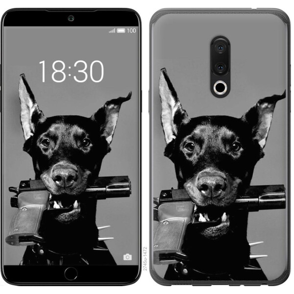 

Чехол на Meizu 15 Доберман (04798)