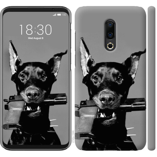 

Чехол на Meizu 16 Plus Доберман (04798)
